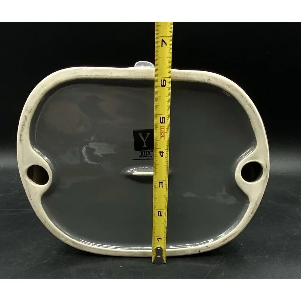 YHY Slow Feeder Cat Food Bowl Elevated Tilted Fish Bone Design Wet Dry
